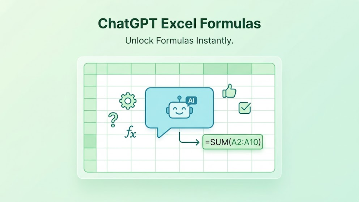 ChatGPT Excel Formulas How to Write Better Formulas with AI